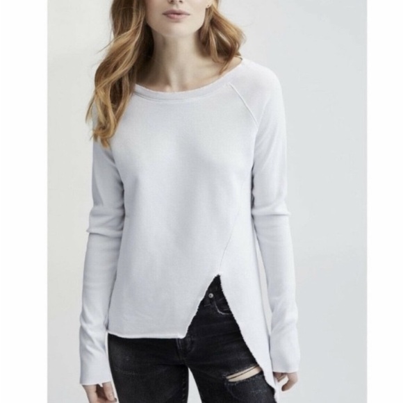 Frank & Eileen Tee Lab Asymmetrical Tan Sweatshirt S - Picture 2 of 10